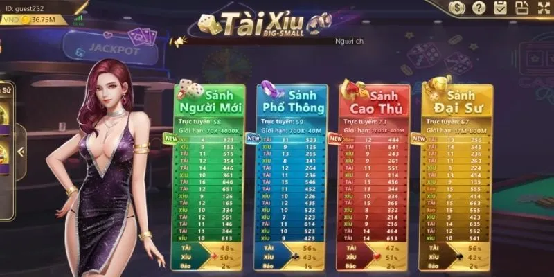 Game Tài xỉu 33Win với đồ họa đẹp mắt